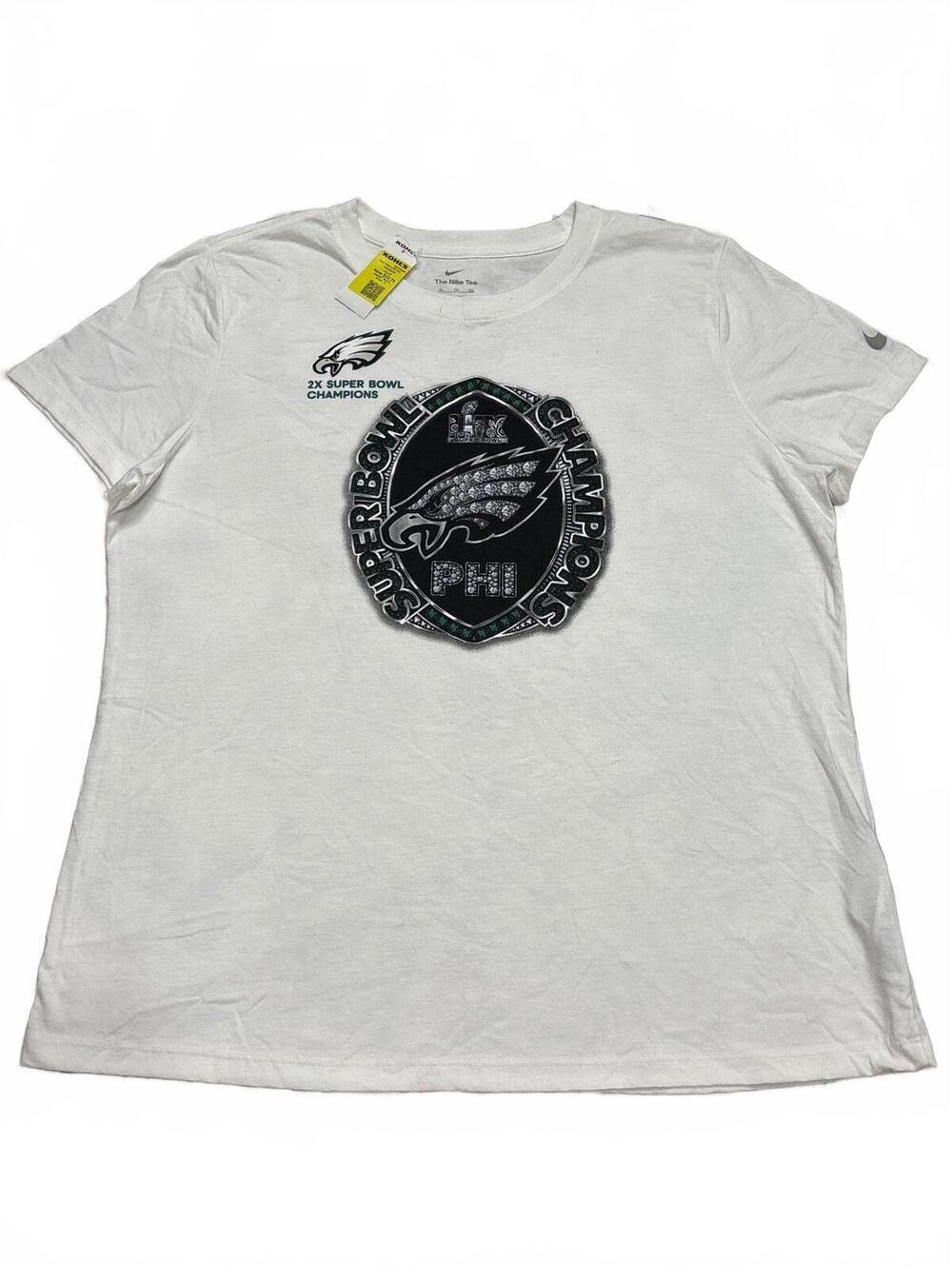 Nike The Nike Tee Philadelphia Eagles Super Bowl Champions White T-Shirt XL